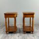 Paire de tables de chevet en bois, XXe Siècle
