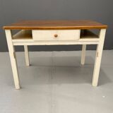 Vintage Writing Desk with Drawer, Czechoslovakia, ca. 1950s–60s