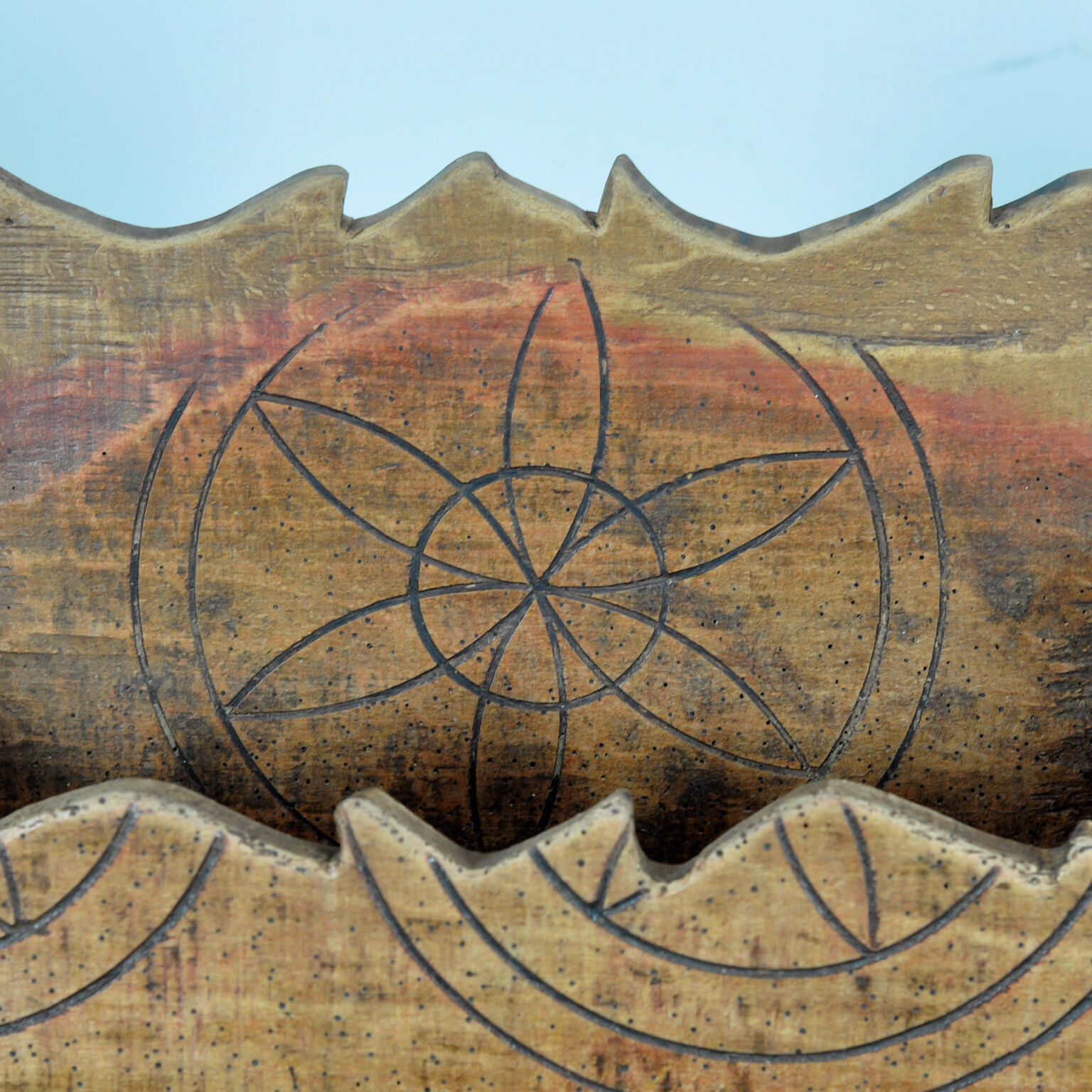 Beech Wabi Sabi cabinet, circa 1850