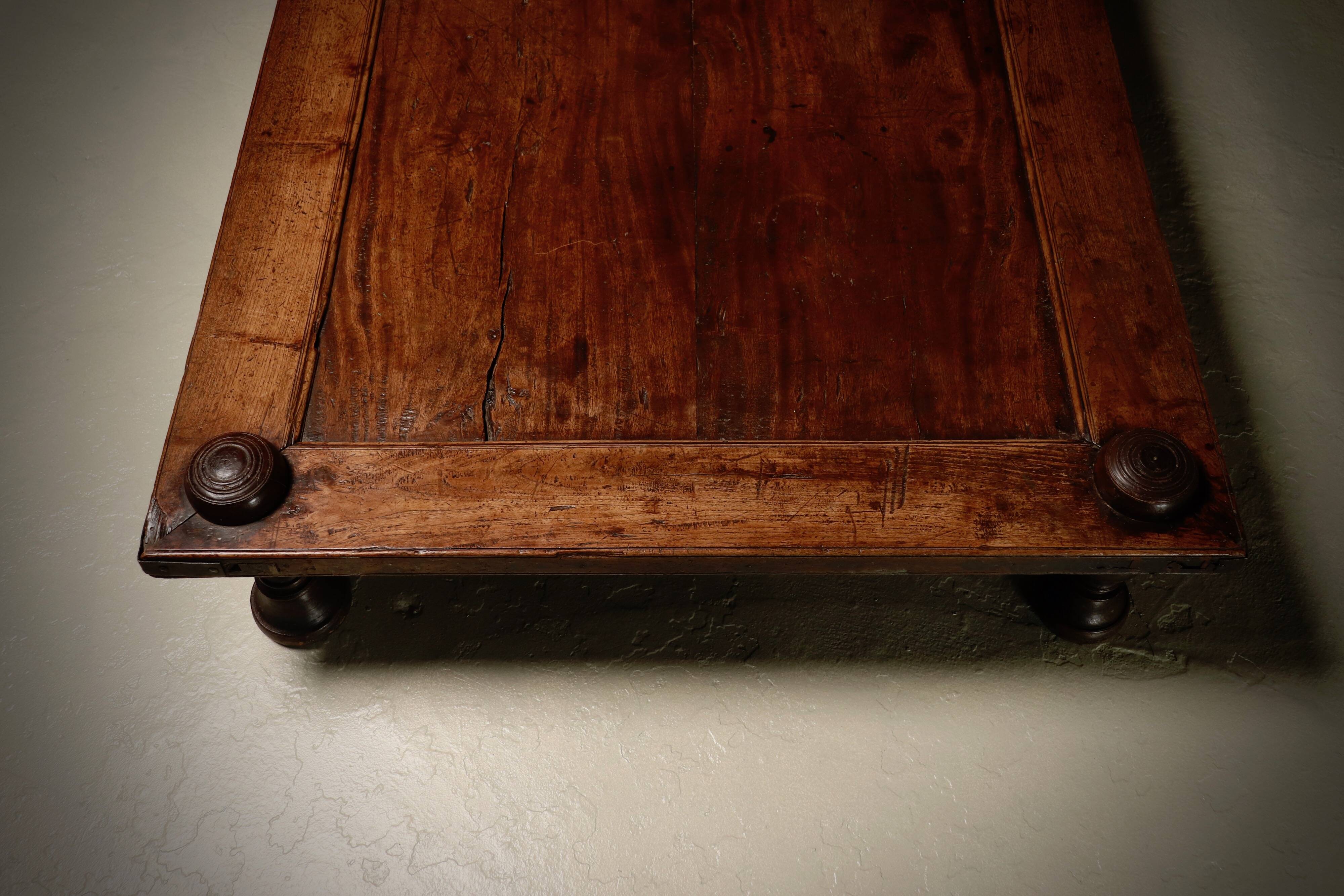 Monumental 19th Century Wabi Sabi Daybed in Tropical Hardwood