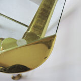 Table italienne en laiton par Mara, années 1970