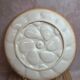 Large oyster plate Salins-les-Bains France vintage 41 cm