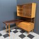Jitona cabinet with desk two tone wood 1960s