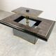 Vintage hidden bar coffee table by Fedam, 1980s