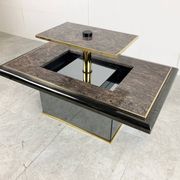 Vintage hidden bar coffee table by Fedam, 1980s
