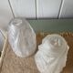 Pair of Art Deco lampshades in frosted glass signed Hubens