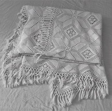 Bed cover with vintage scale 180 x 200 cm