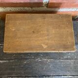 Antique box wooden box with vintage lock