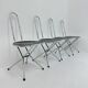 Set of 4 postmodern folding chairs by Niels Gammelgaard for Ikea, 1980s