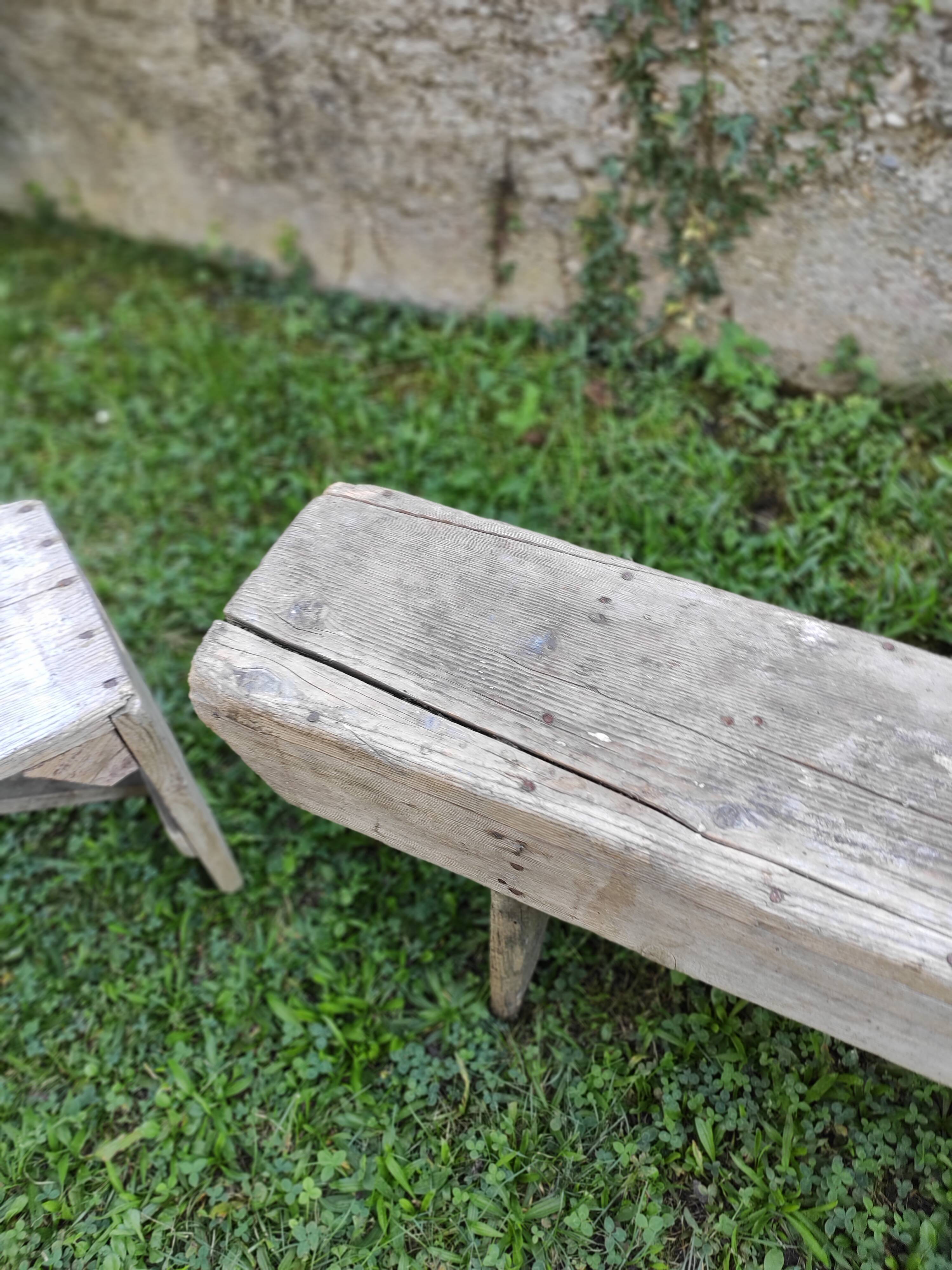 Old farm bench