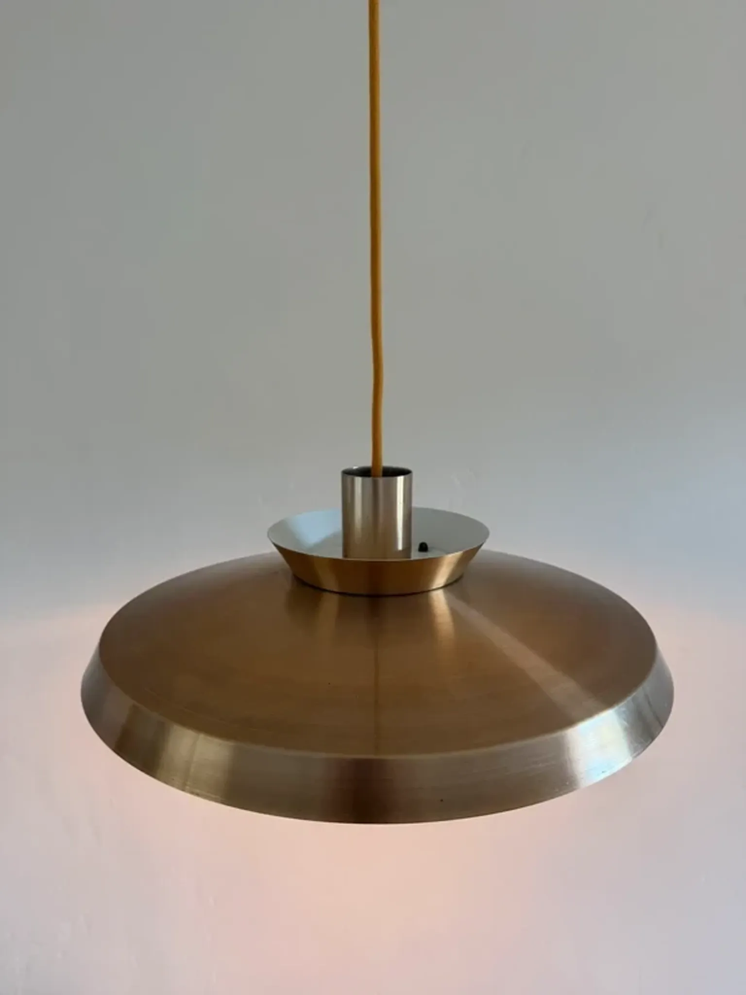 Vintage Danish copper design pendant - multilayered lamp