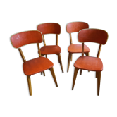 Set de 4 chaises année 50