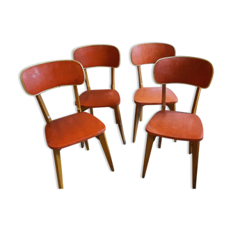 Set de 4 chaises année 50