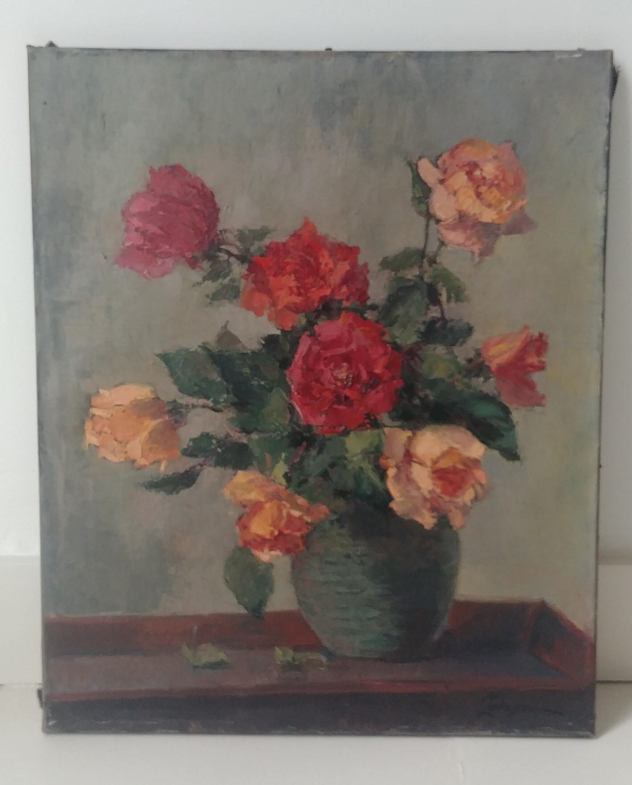 Still life with bouquet of flowers