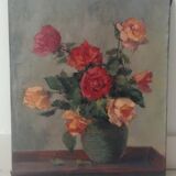 Still life with bouquet of flowers