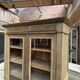 Showcase in oak from the late 19th century.