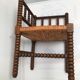 Vintage wooden corner chair turns, 50/60
