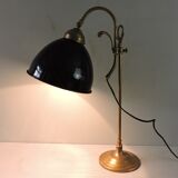 Vintage lamp enamelled globe 50s
