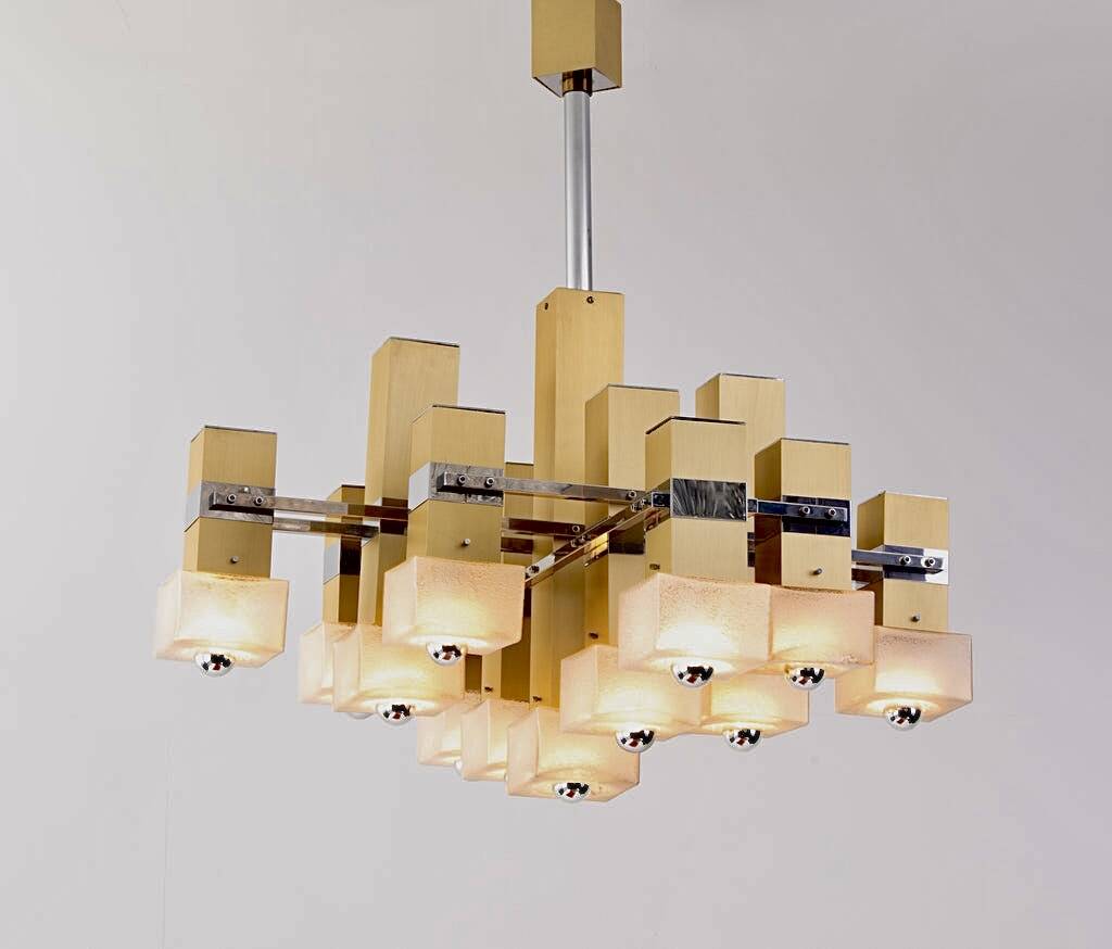 Sciolari 13-light chandelier from the 60s