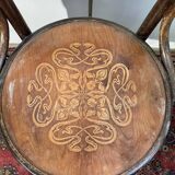 Fischel office chair in curved wood