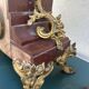Garniture de cheminée Napoléon III marbre & régule signé Auguste. Moreau