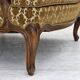 1950s, Danish relax chair, furniture velour, carved ash wood.