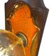 Vintage ceramic wall sconce, fat lava