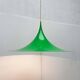 Semi-model tulip pendant lamp green space Danish mid-century by Claus Bondrup and Torsten Thorup for Fog & Mørup, 1960s, set of 2