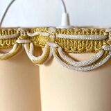 Vintage suspension lampshade with fringes