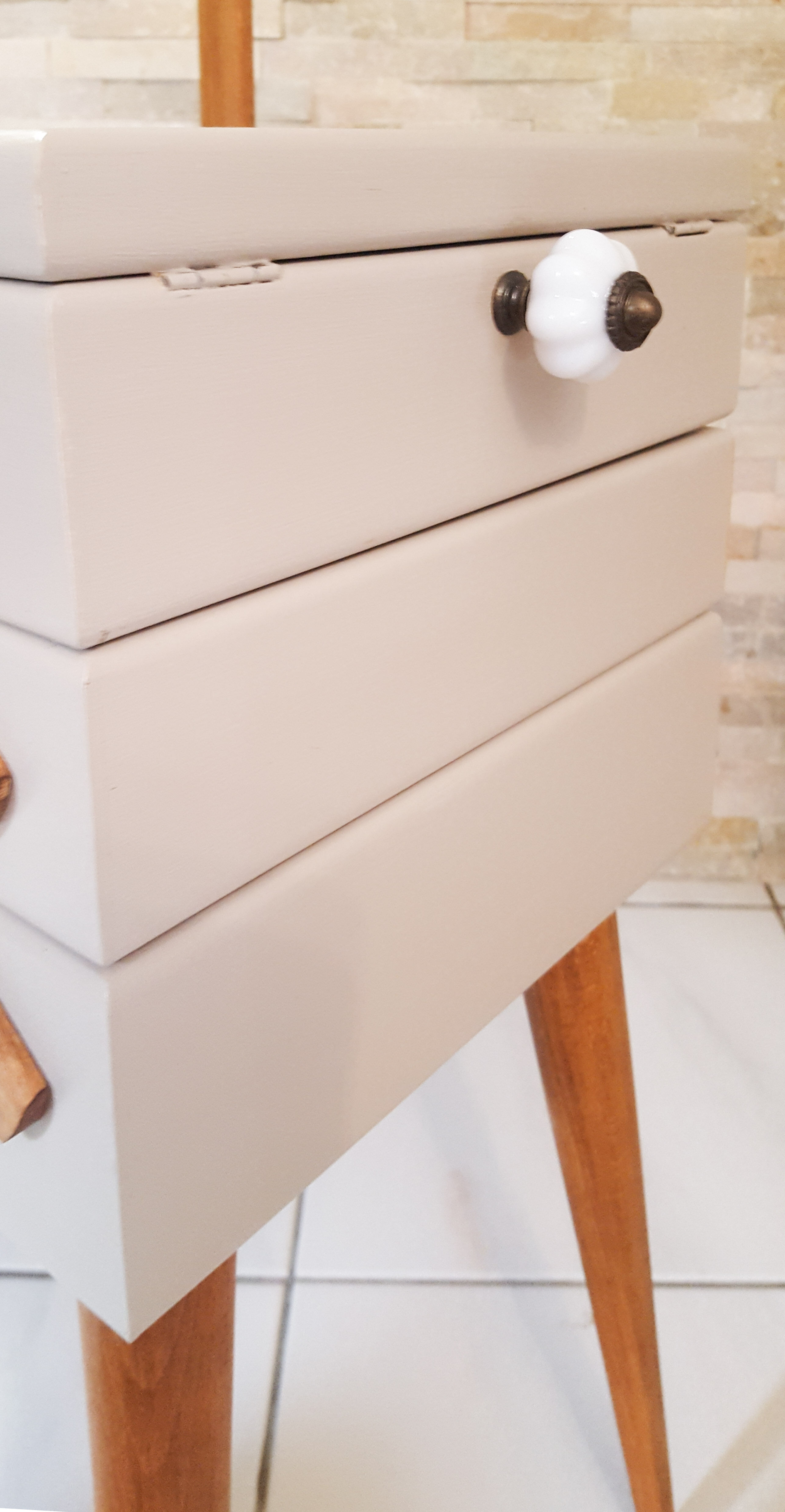 Renovated sewing cart