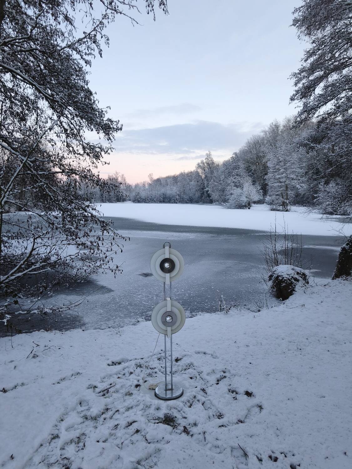 Lampadaire Op art-Space age "polar" serie vers 1963.