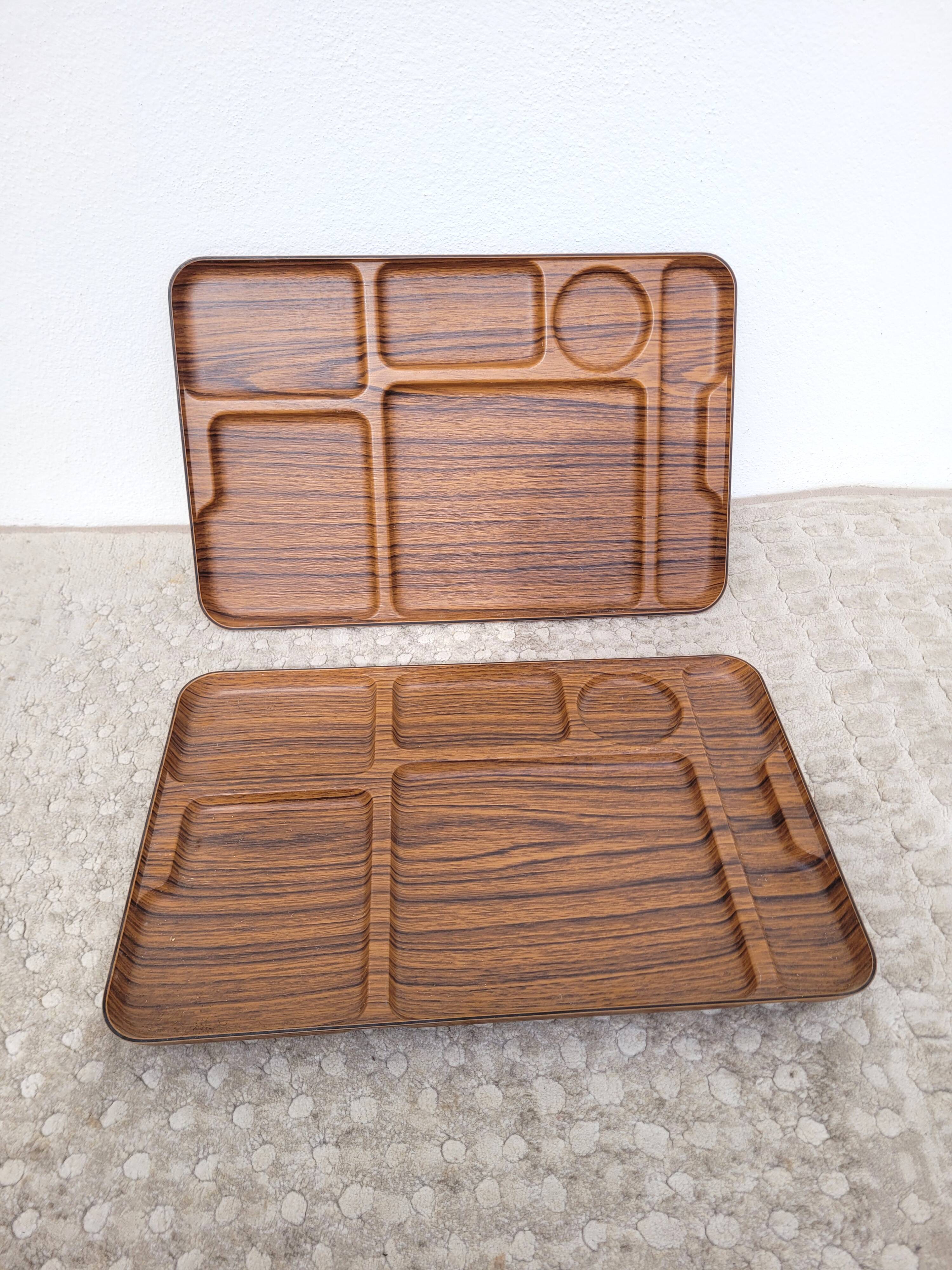 Pair of vintage Caleppio trays Italy 1970s