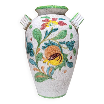 Italian ceramic circa vase Fratelli Fanciullacci Mid-century modern