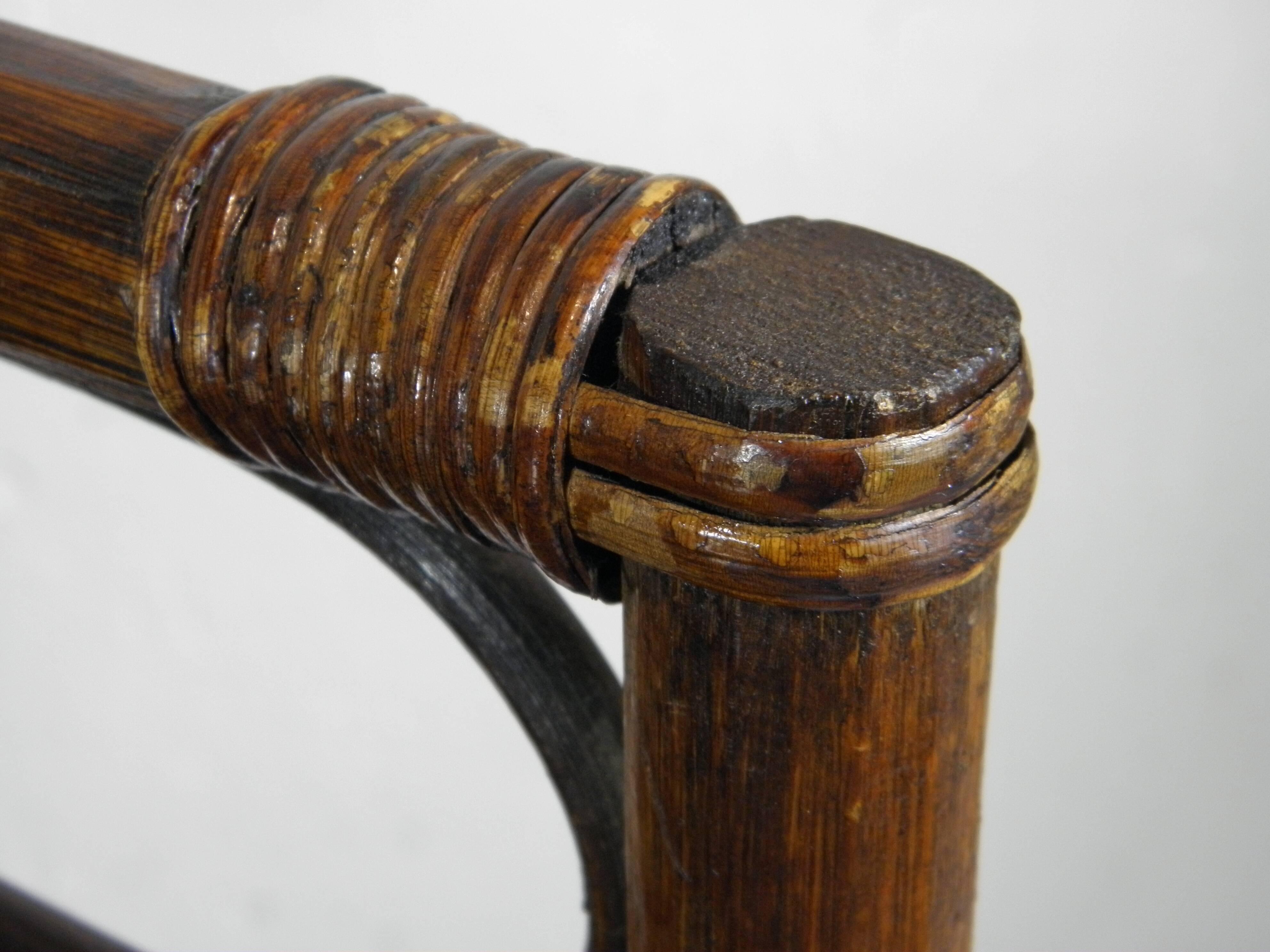 ETAGERE en ROTIN années 70