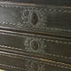 Louis XVI chest of drawers in black patinated oak, 18th century