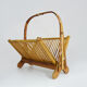 Foldable bamboo vintage magazine door, vintage magazine range. Year 70
