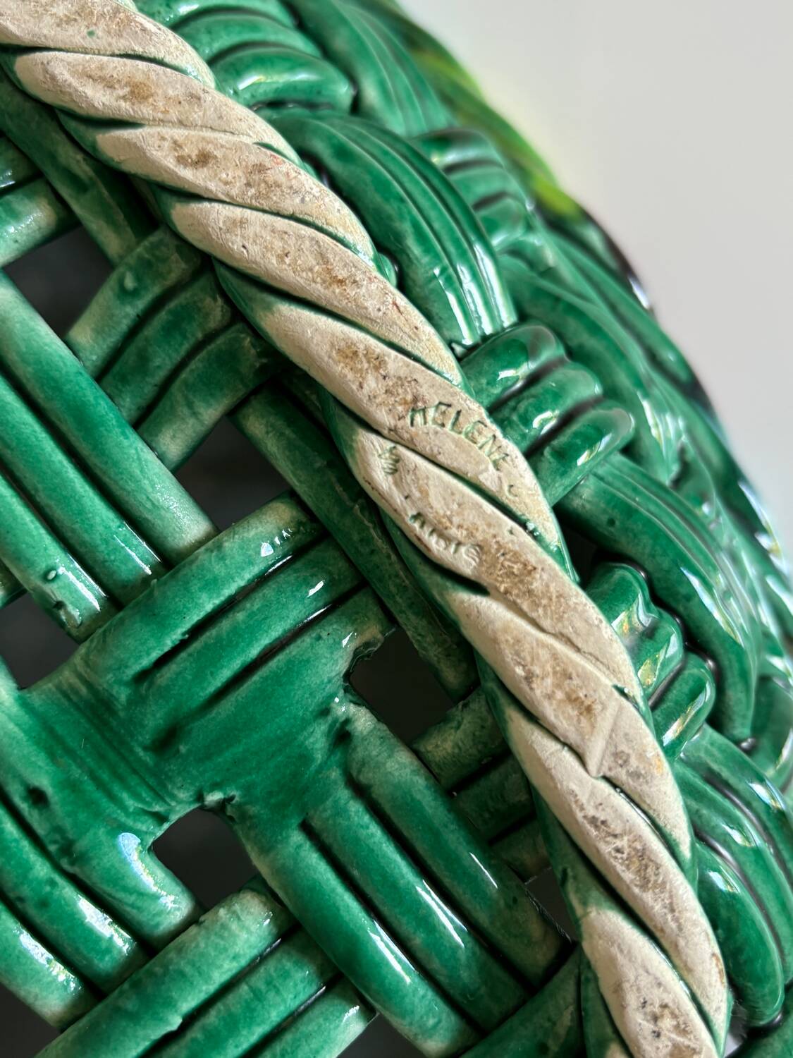 Helene Ugo Vallauris woven basket