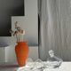 Small geometric carafe with diamond-shaped stopper and its 4 glasses