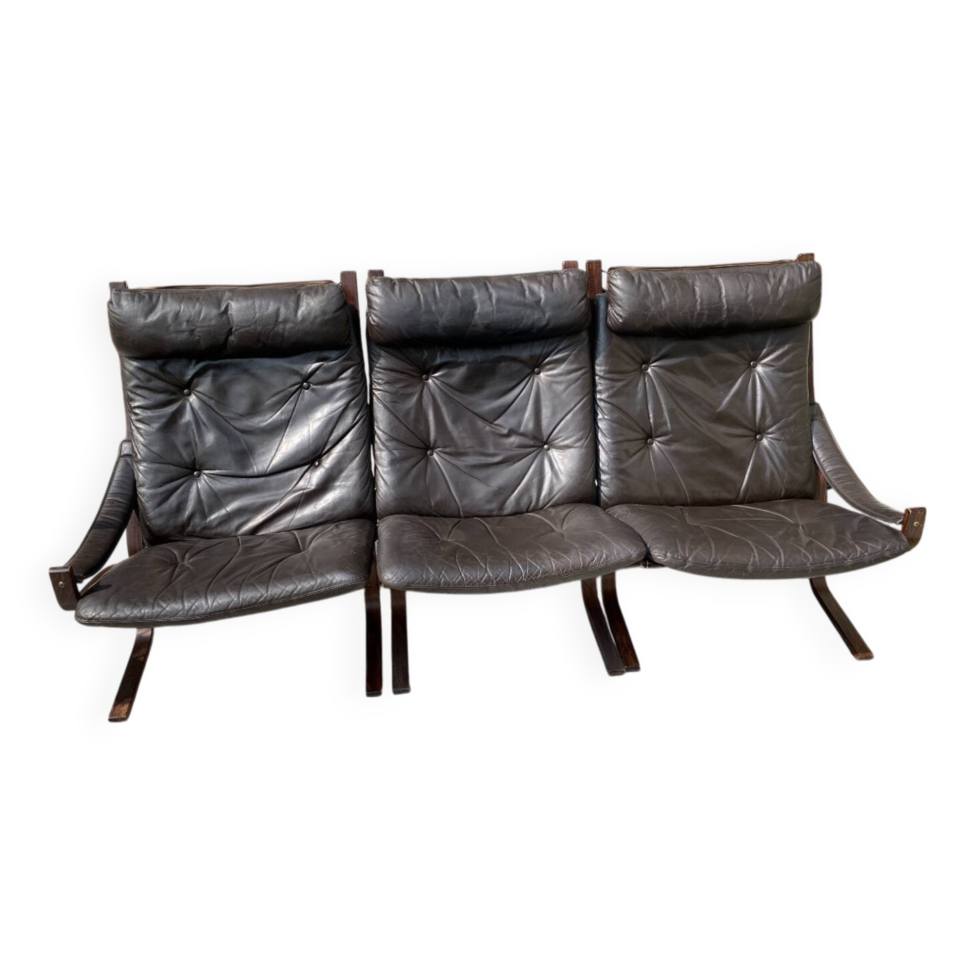 Sofa made of 3 Siesta armchairs