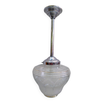 Art Deco Glass Globe Chandelier