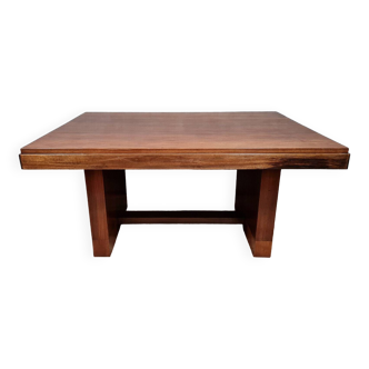 Art Deco period table with extensions in mahogany circa 1940