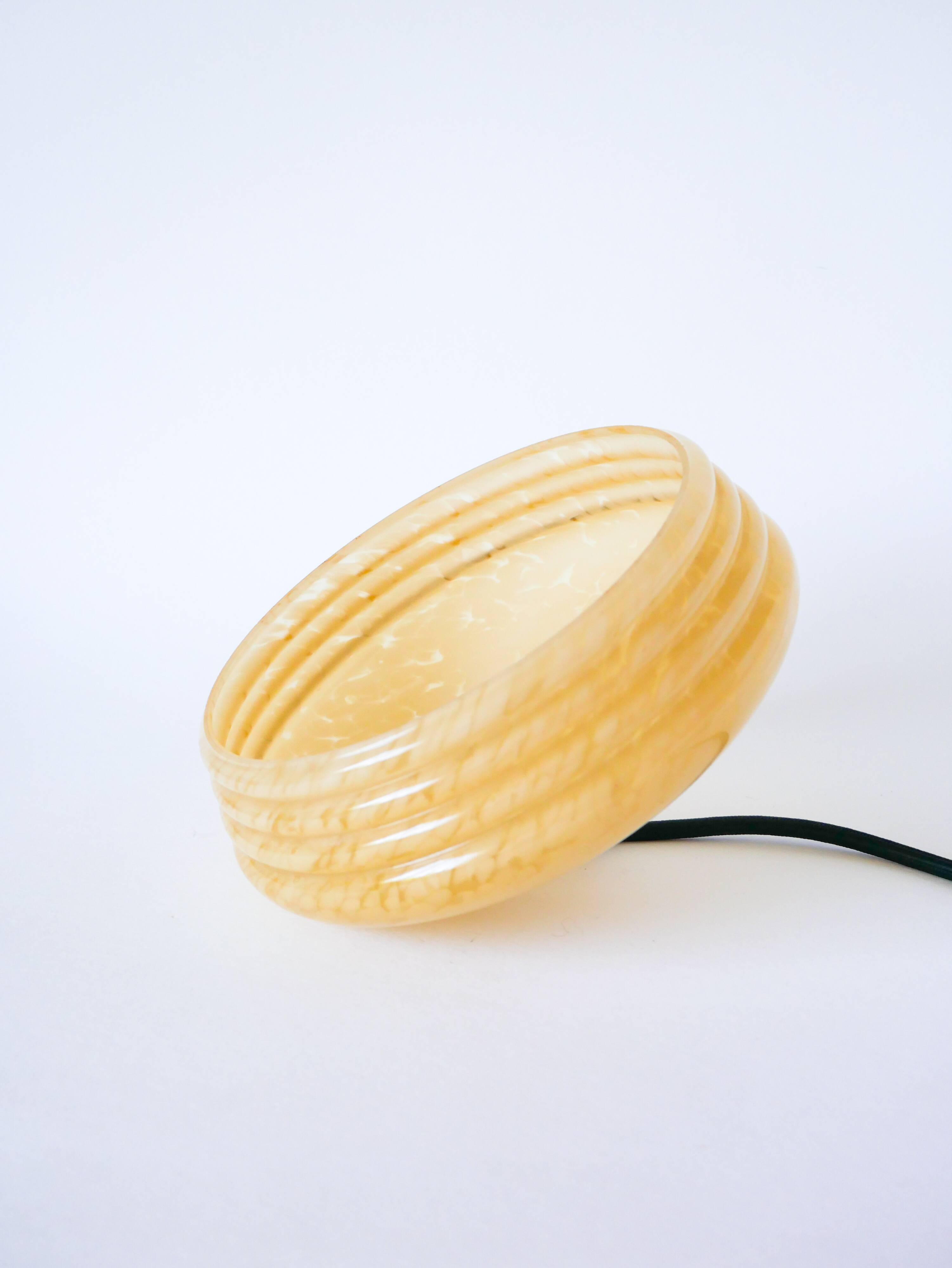 Clichy glass suspension, Pale Yellow, 1930 - 22.5 x 7.5 cm