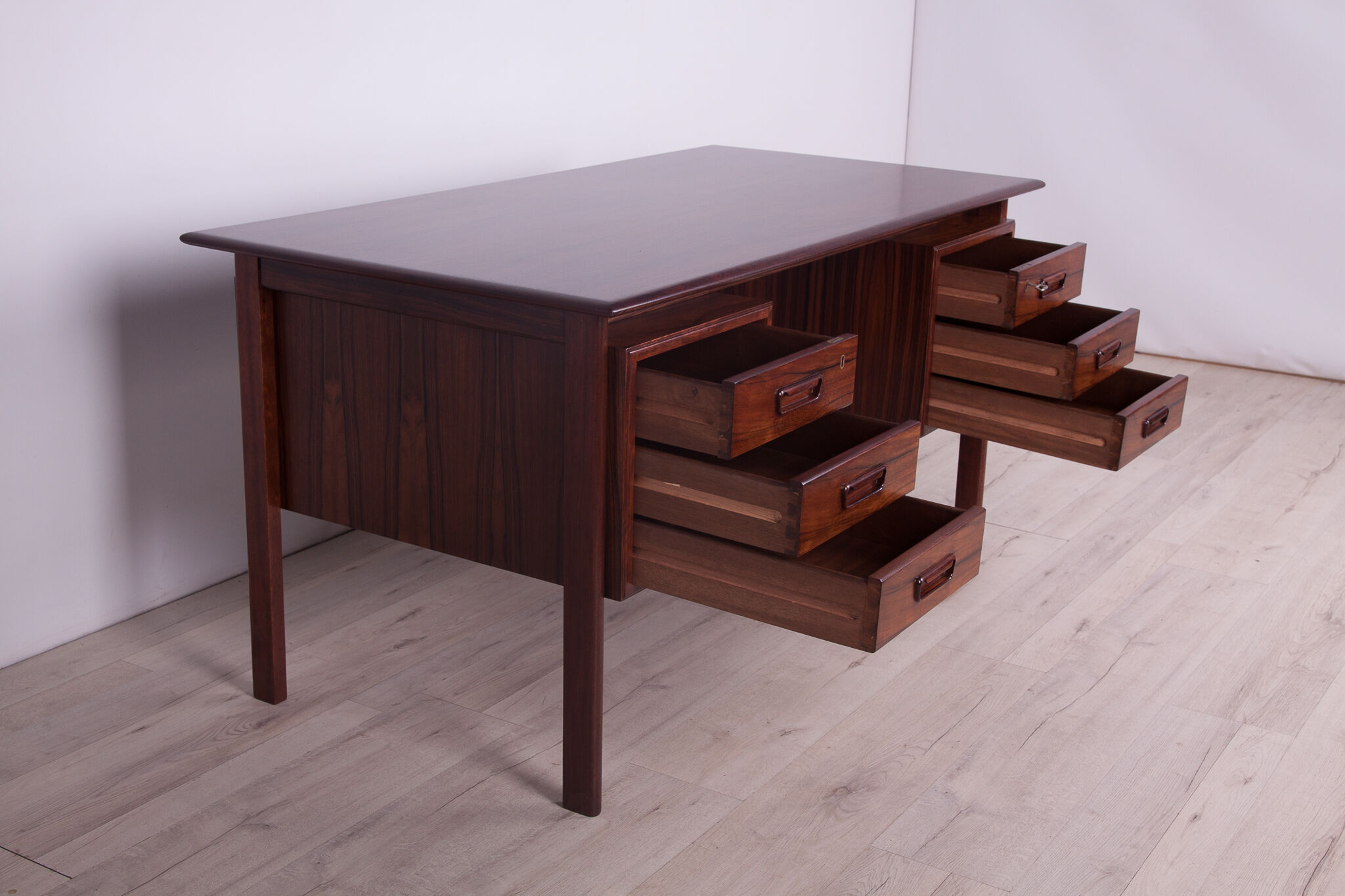 Mid-century freestanding rosewood desk, 1960s