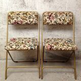 Pair of vintage Lafuma folding chairs