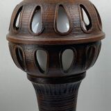 Brutalist ceramic mushroom floor lamp 100cm, 1960s