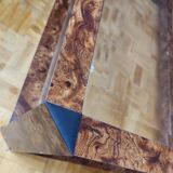 vintage elm burl coffee table