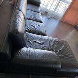 Leather corner sofa