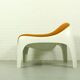 Rare Space Age Fiberglass Lounge Chair by Sergio Mazza for Artemide