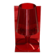 Red plastic Kartell table lamp - model Take - design by Ferruccio Laviani
