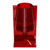 Lampe de table en plastique rouge Kartell - modèle Take - design de Ferruccio Laviani